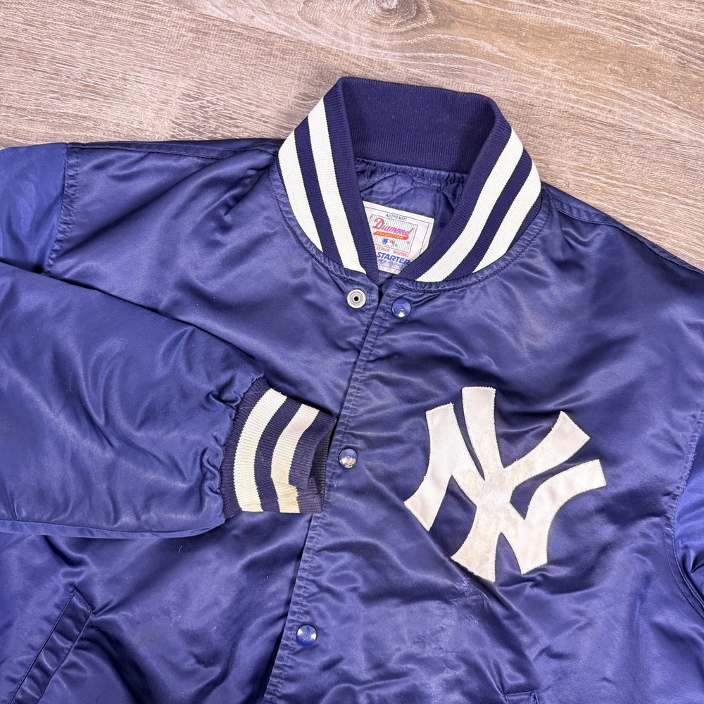 VTG Starter NY Yankees Varsity Jacket Mens XL Bomber USA Made Diamond Collection